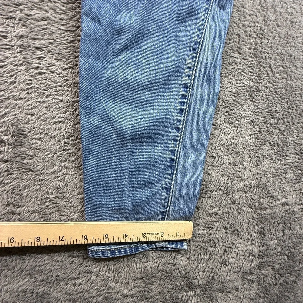 Levis Premium Big E Jeans High Loose Taper Womens 24 Med Wash Blue Denim - Picture 11 of 12